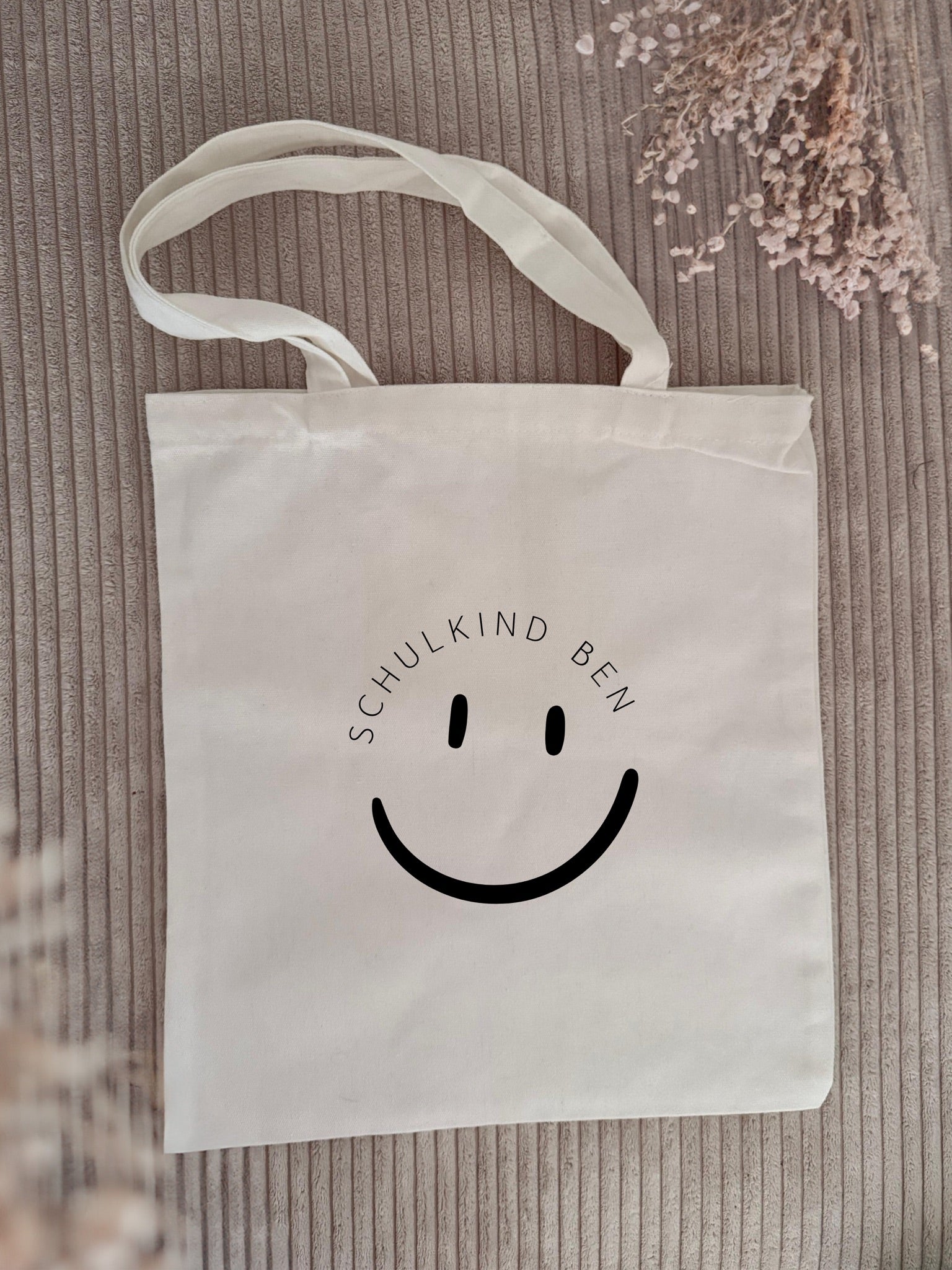 Tasche Personalisiert Smiley "Schulkind/Kindergartenkind"