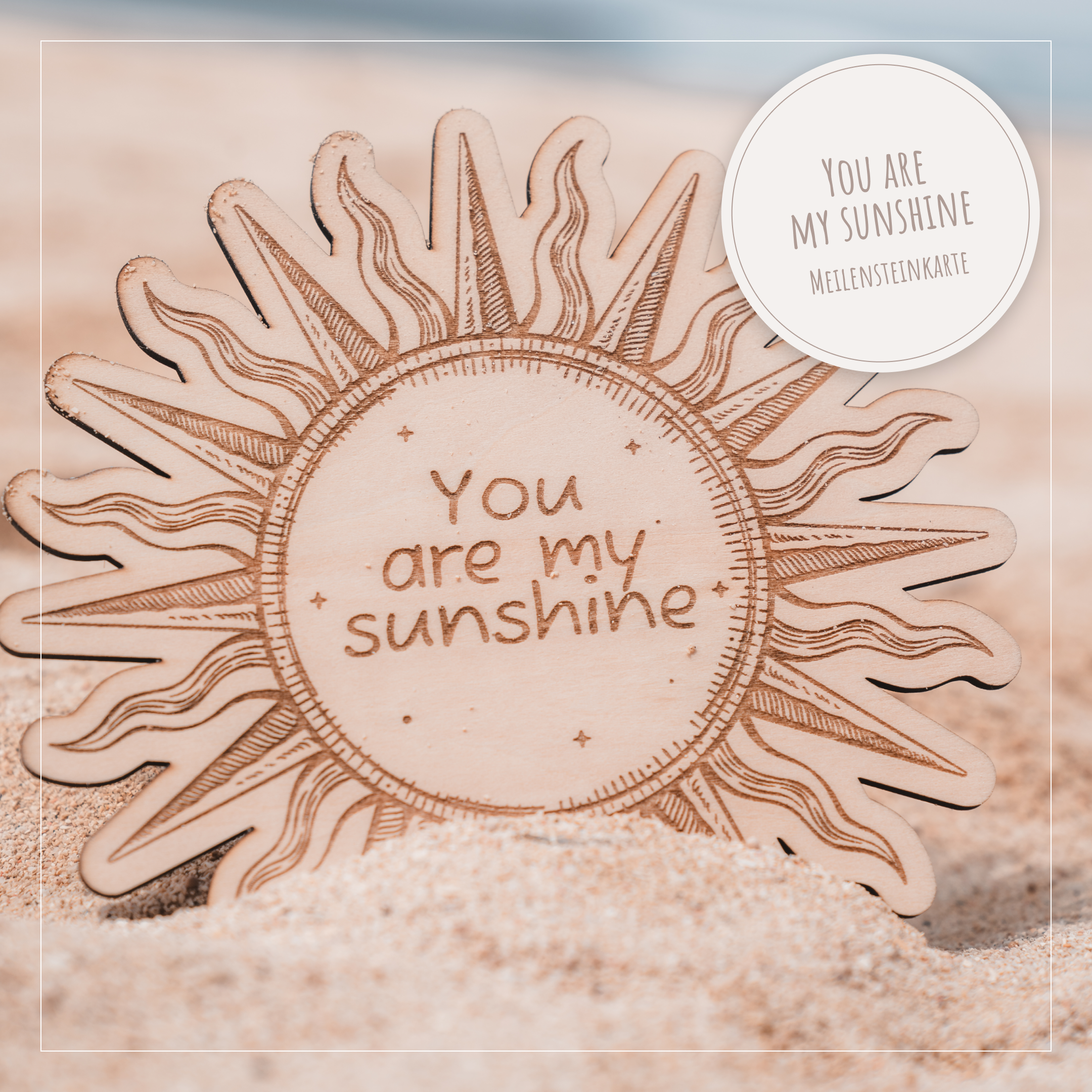 Wilkommensschild zur Geburt Sonne "You&