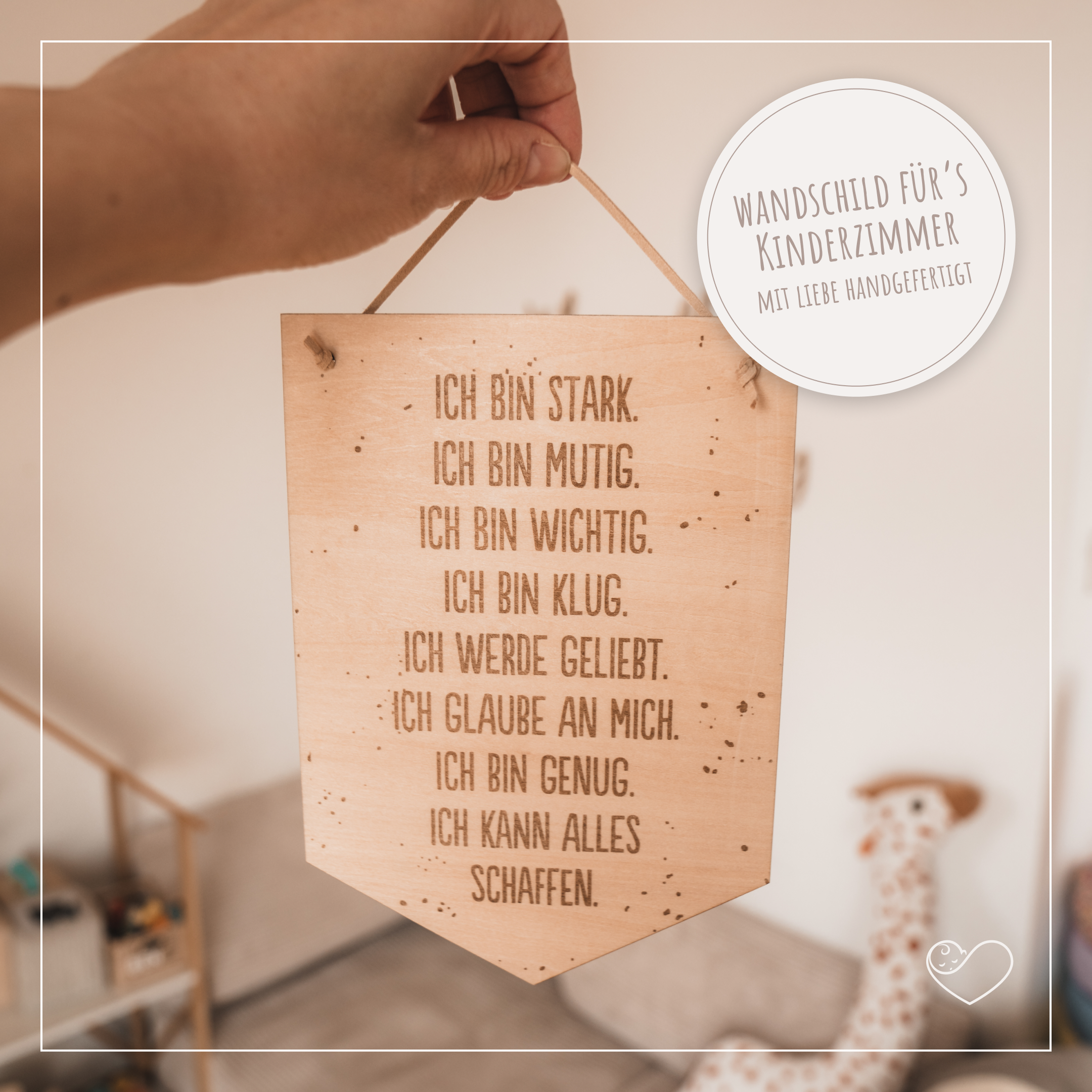 Wandschild "Affirmationen"