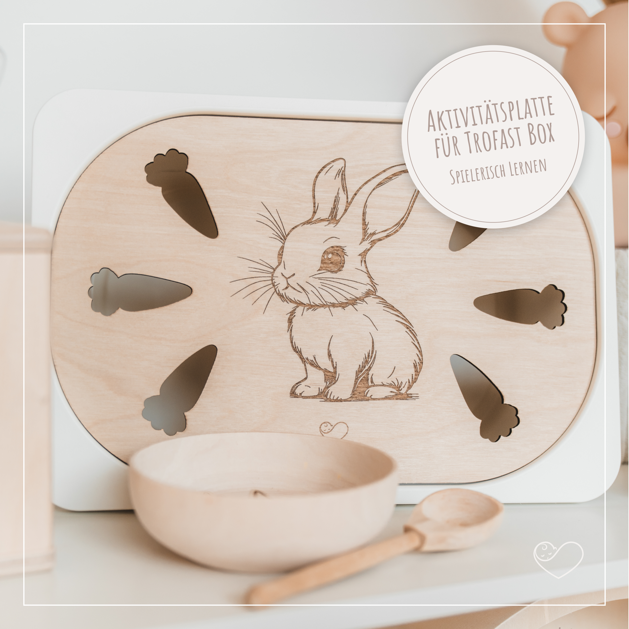 Aktivitätsplatte Trofast "Hase"