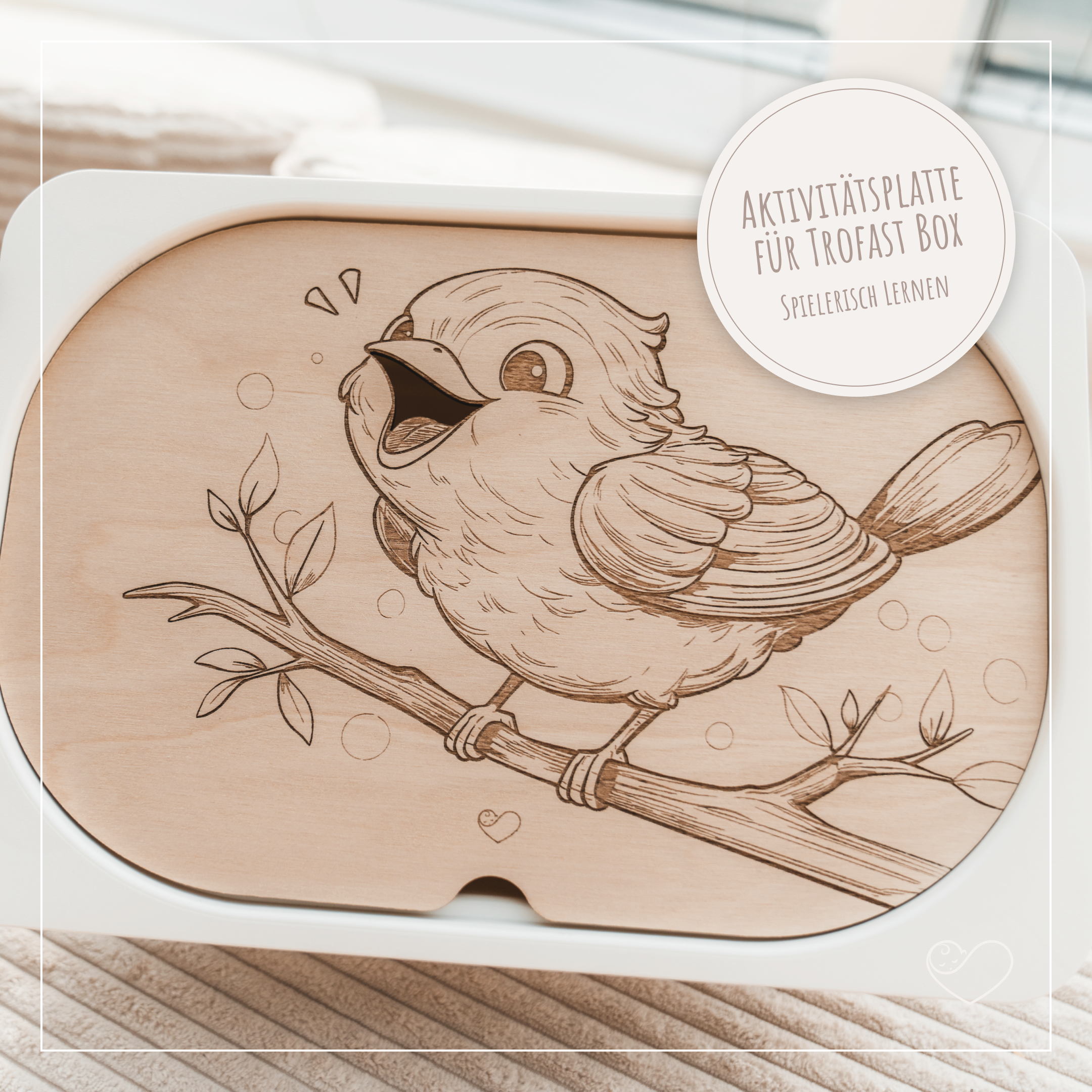 Aktivitätsplatte Trofast "Vogelfütterung"