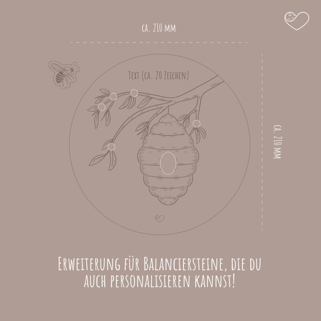 Stapelstein AktivitÀtsplatte "Bienenstock"