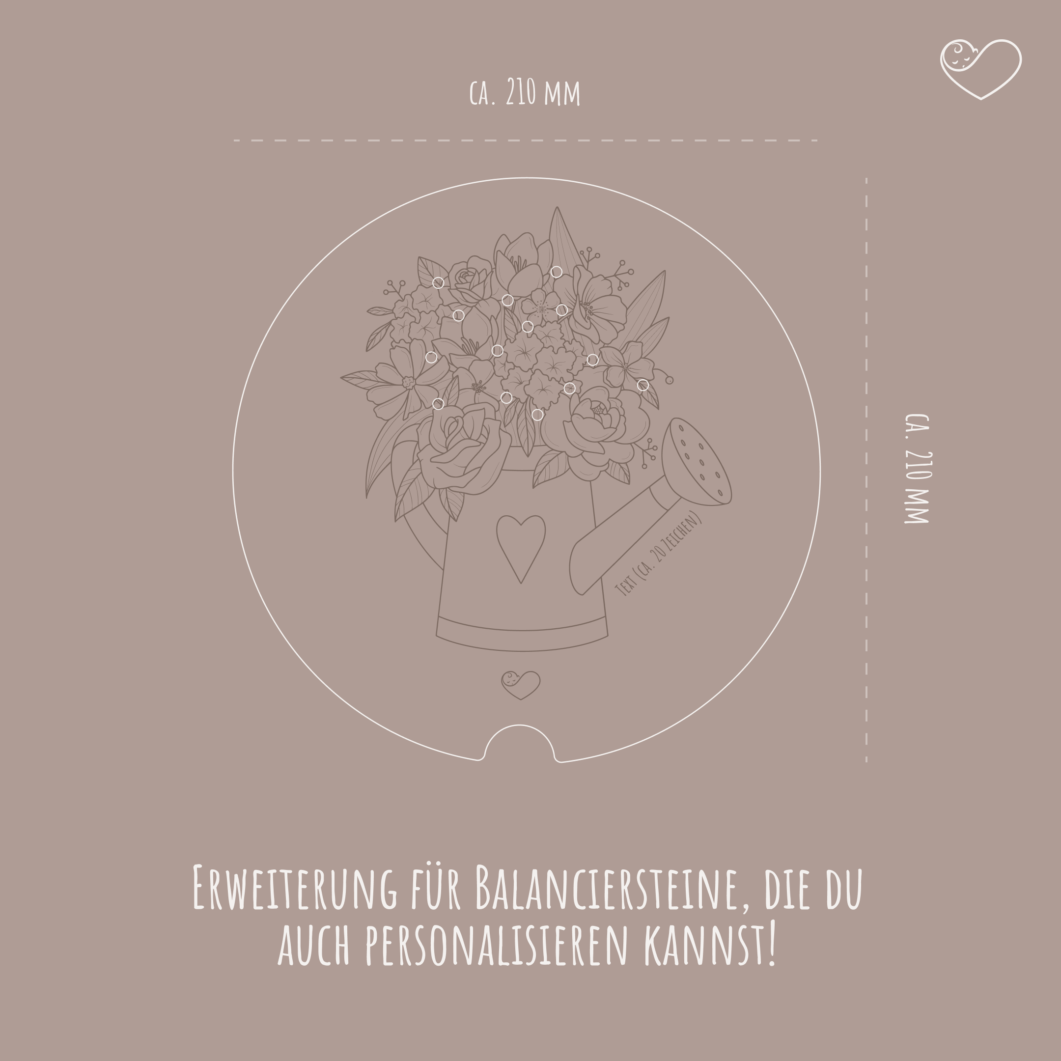 Stapelstein Aktivitätsplatte "Blumen für Mama"