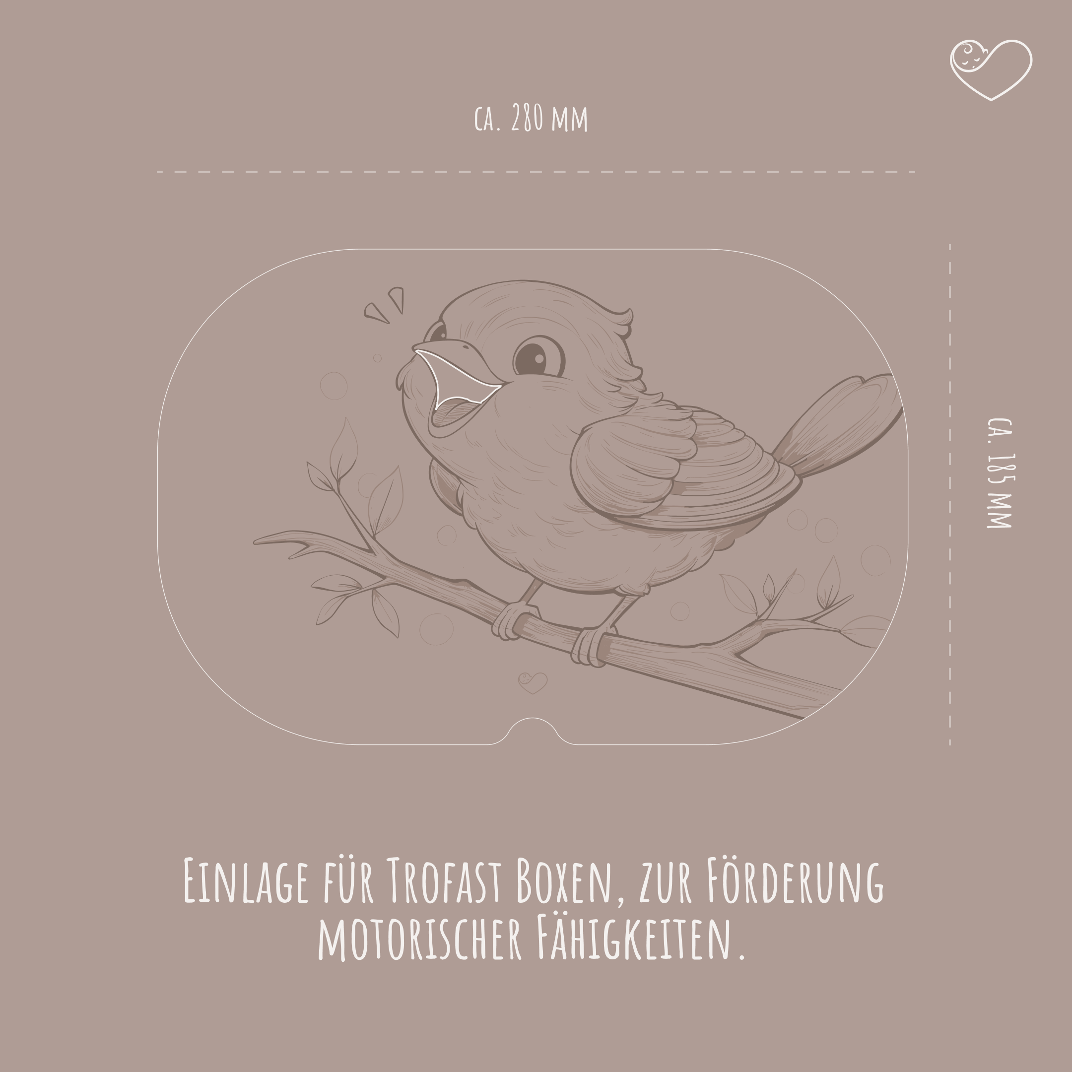 Aktivitätsplatte Trofast "Vogelfütterung"