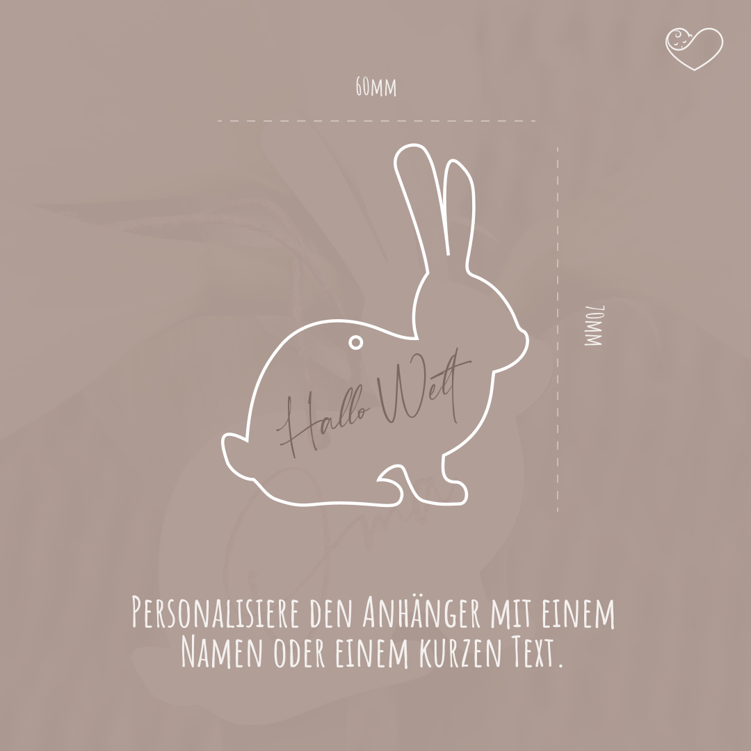 Osteranhänger "Hase"