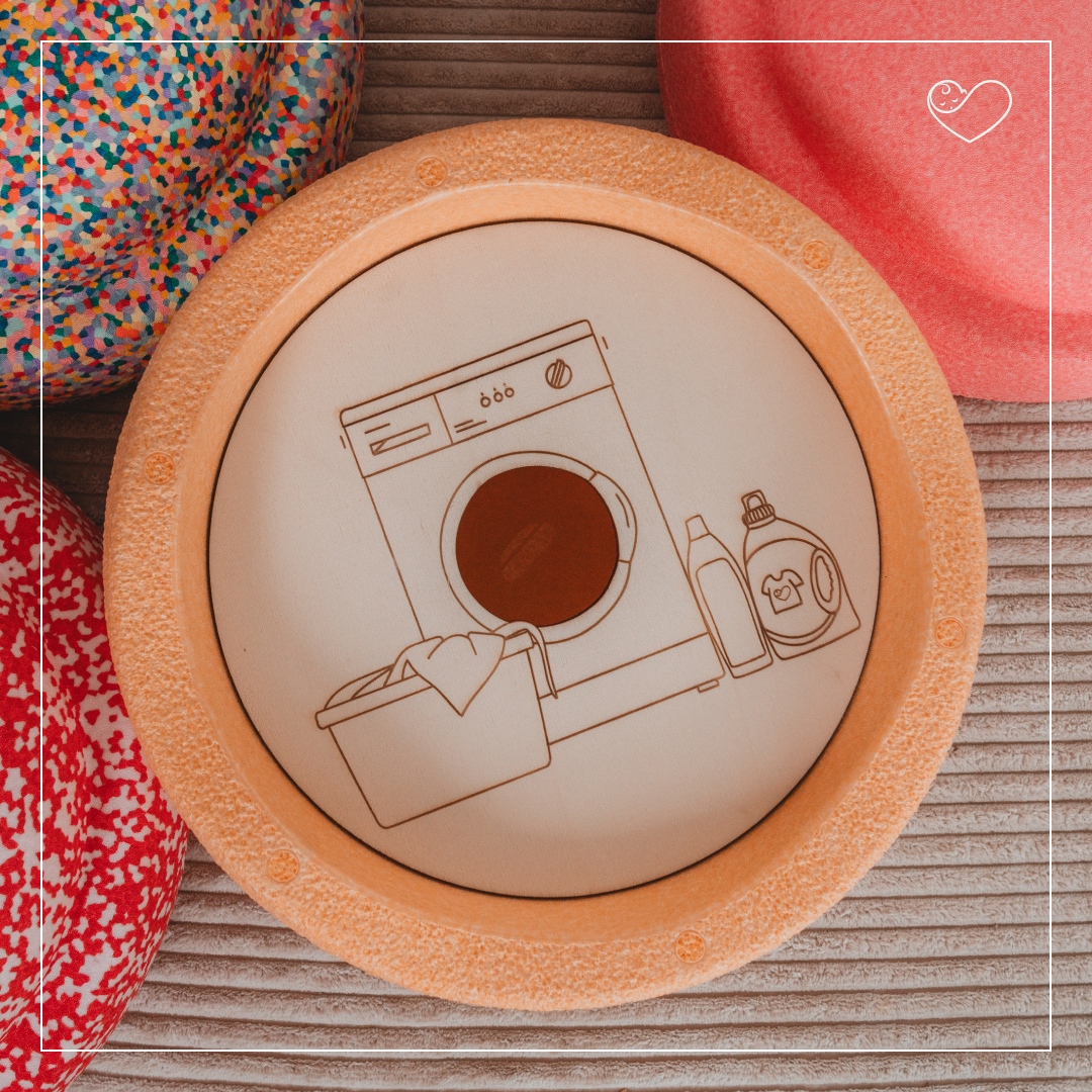 Stapelstein Aktivitätsplatte "Waschmaschine"