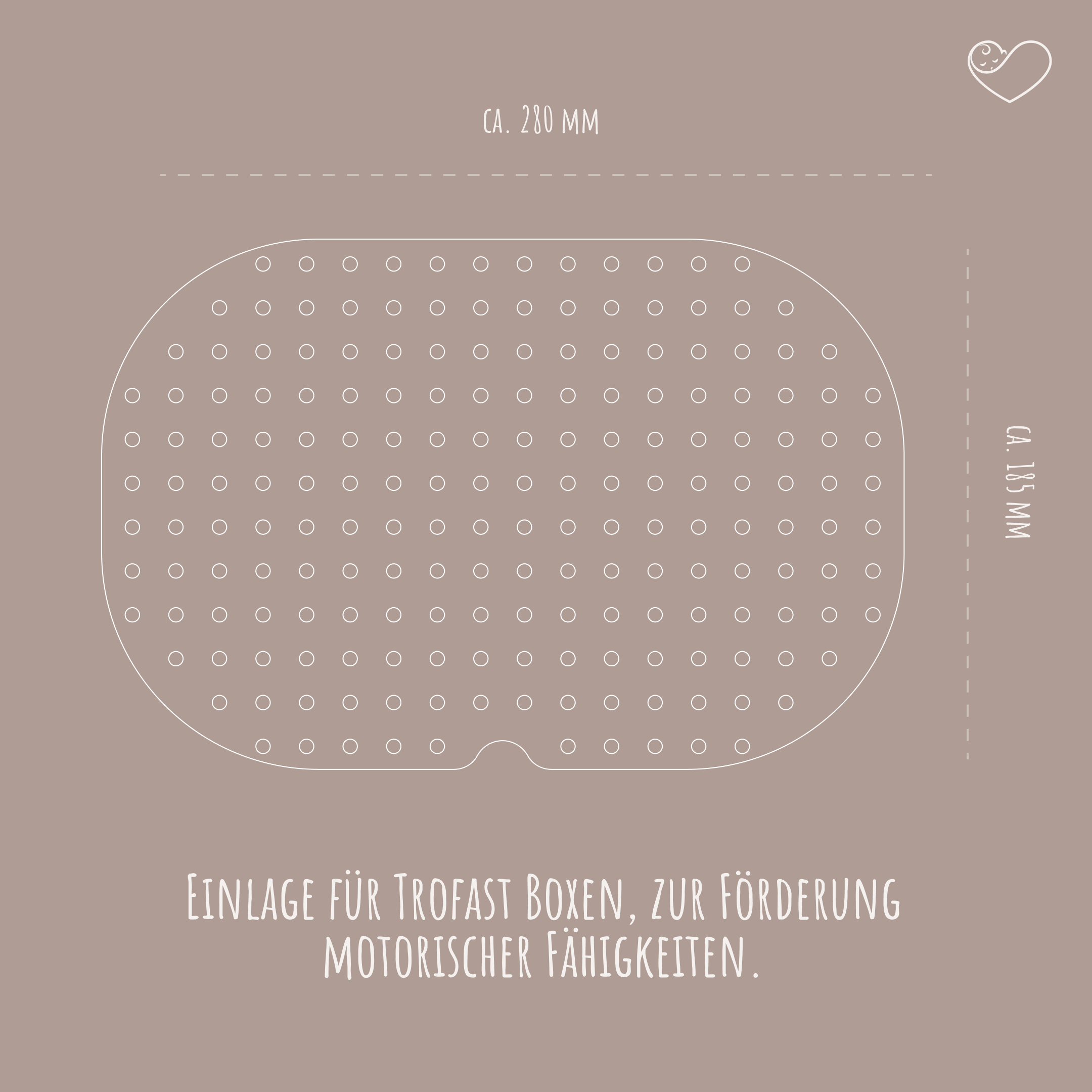 Aktivitätsplatte Trofast "Steckplatte für Mosaikstecker"