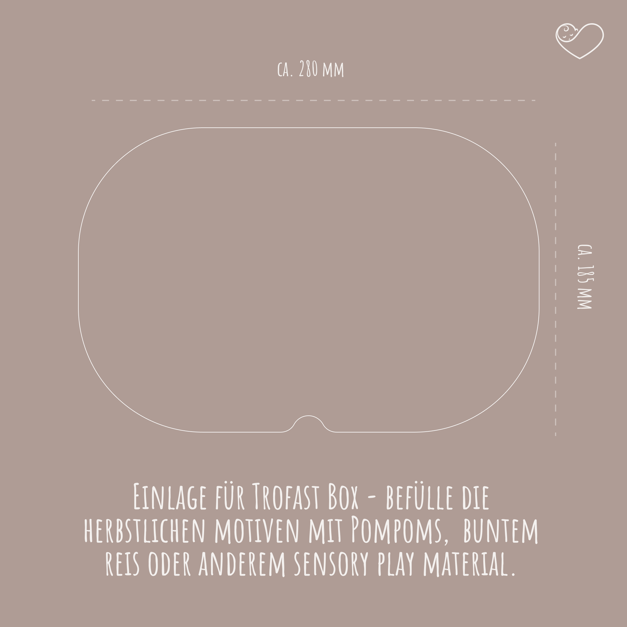 Aktivitätsplatte Trofast "Herbst" Füllformen