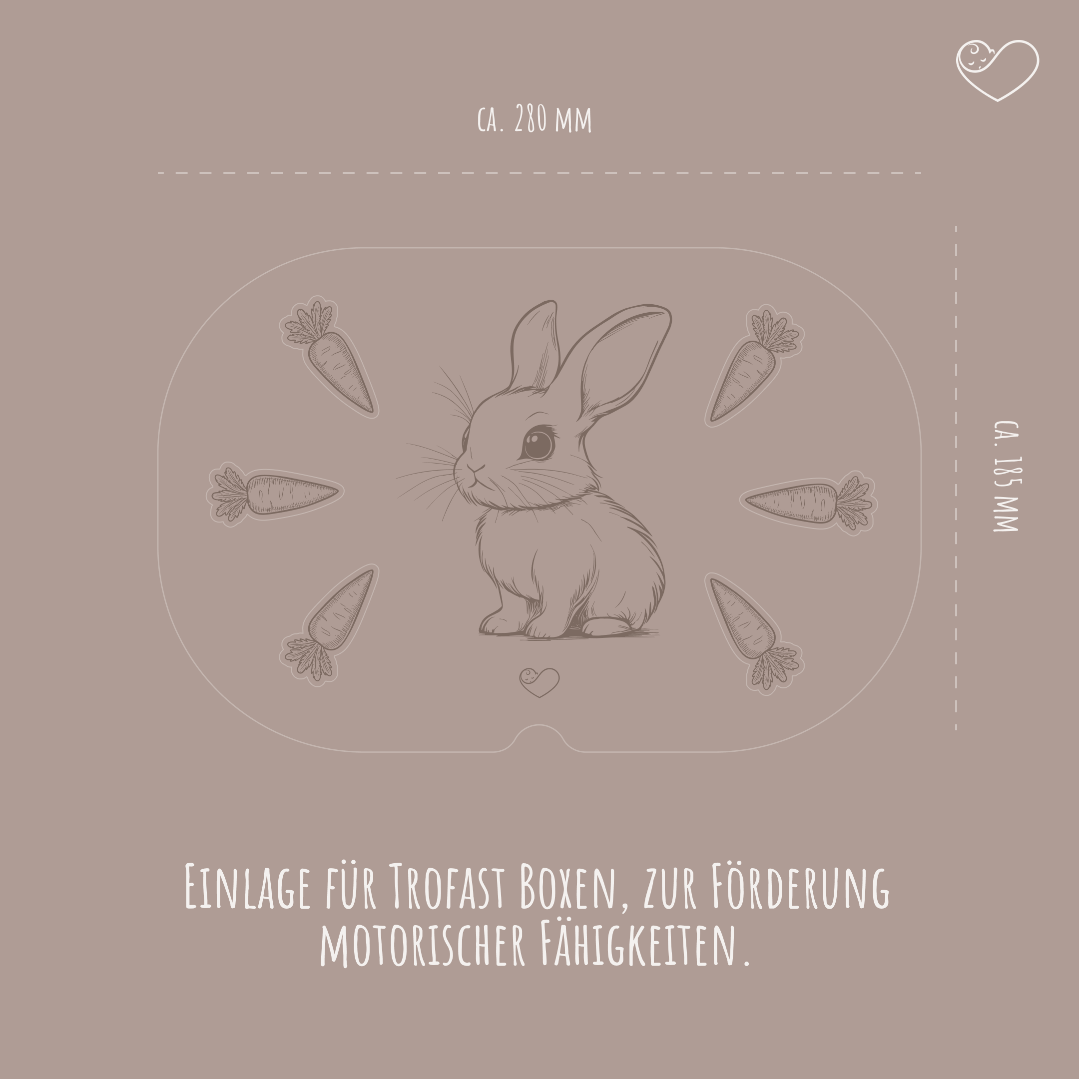 Aktivitätsplatte Trofast "Hase"