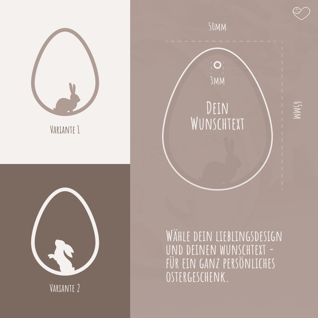 Osteranhänger "doppeltes Ei"