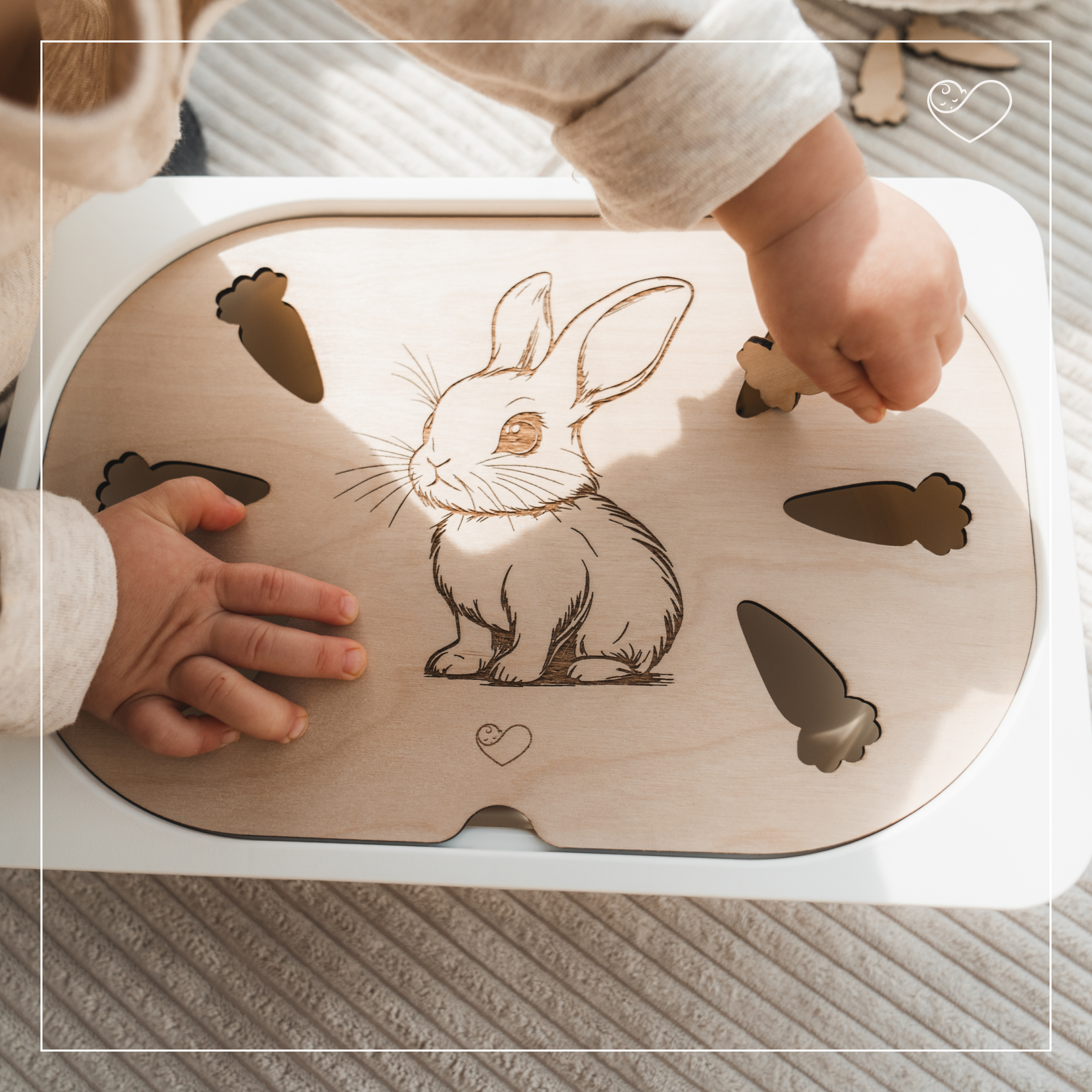 Aktivitätsplatte Trofast "Hase"