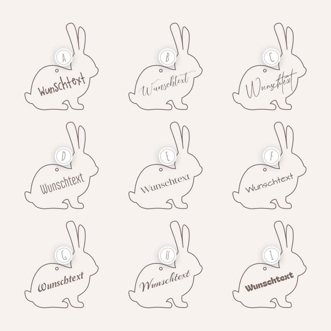 Osteranhänger "Hase"