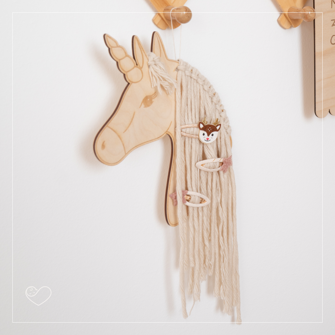 Haarklammer Halterung "Einhorn"