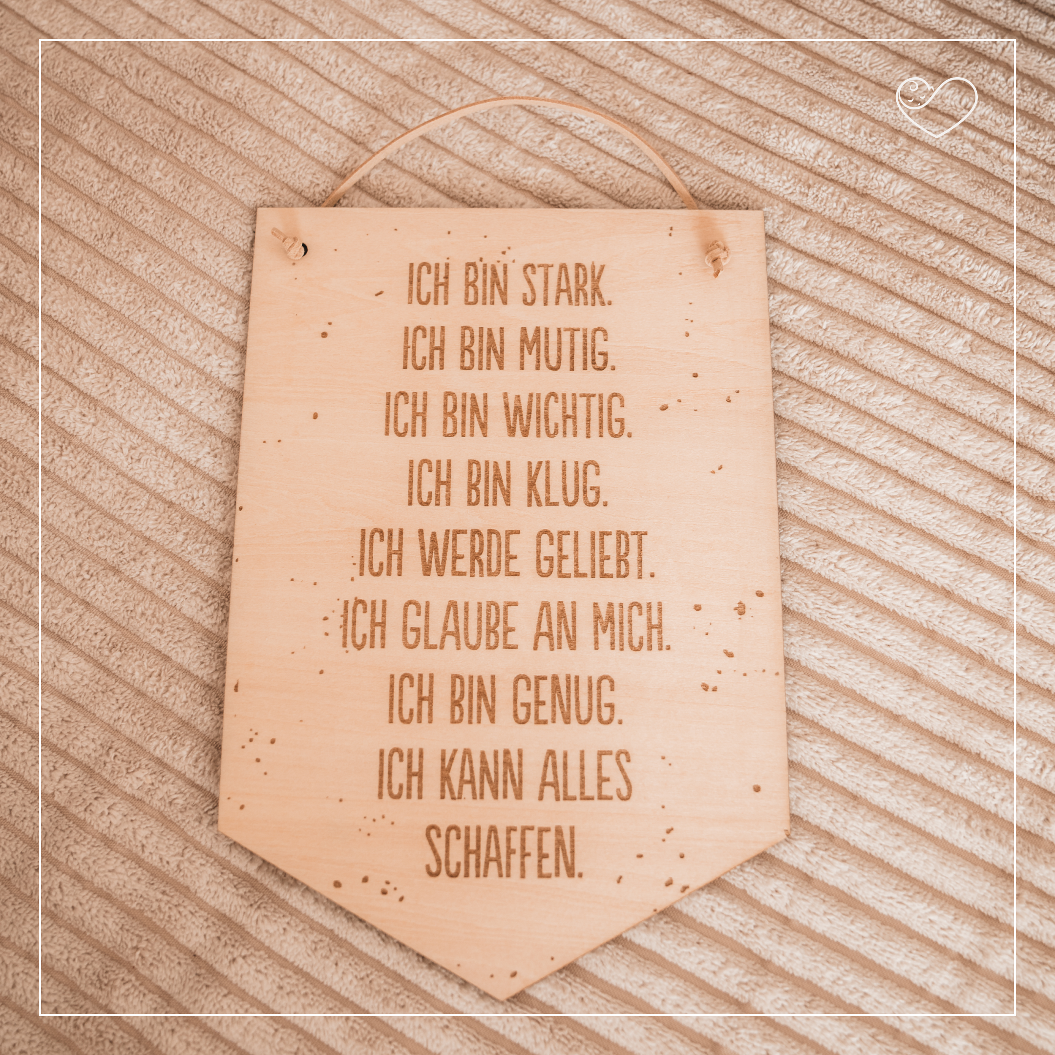 Wandschild "Affirmationen"