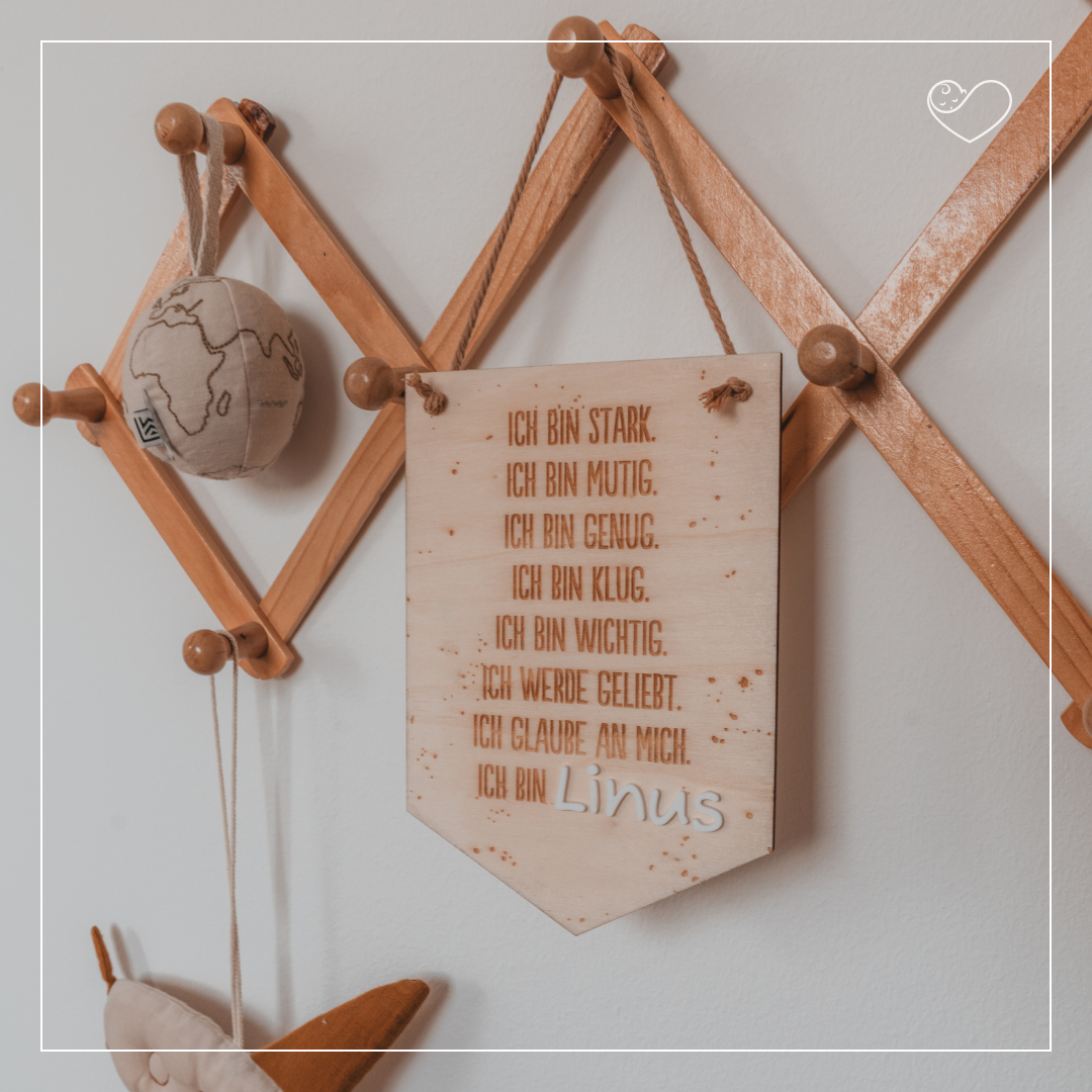 Wandschild "Affirmationen" Personalisiert