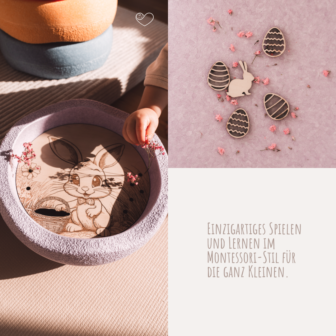 Stapelstein Aktivitätsplatte "Osterhase"