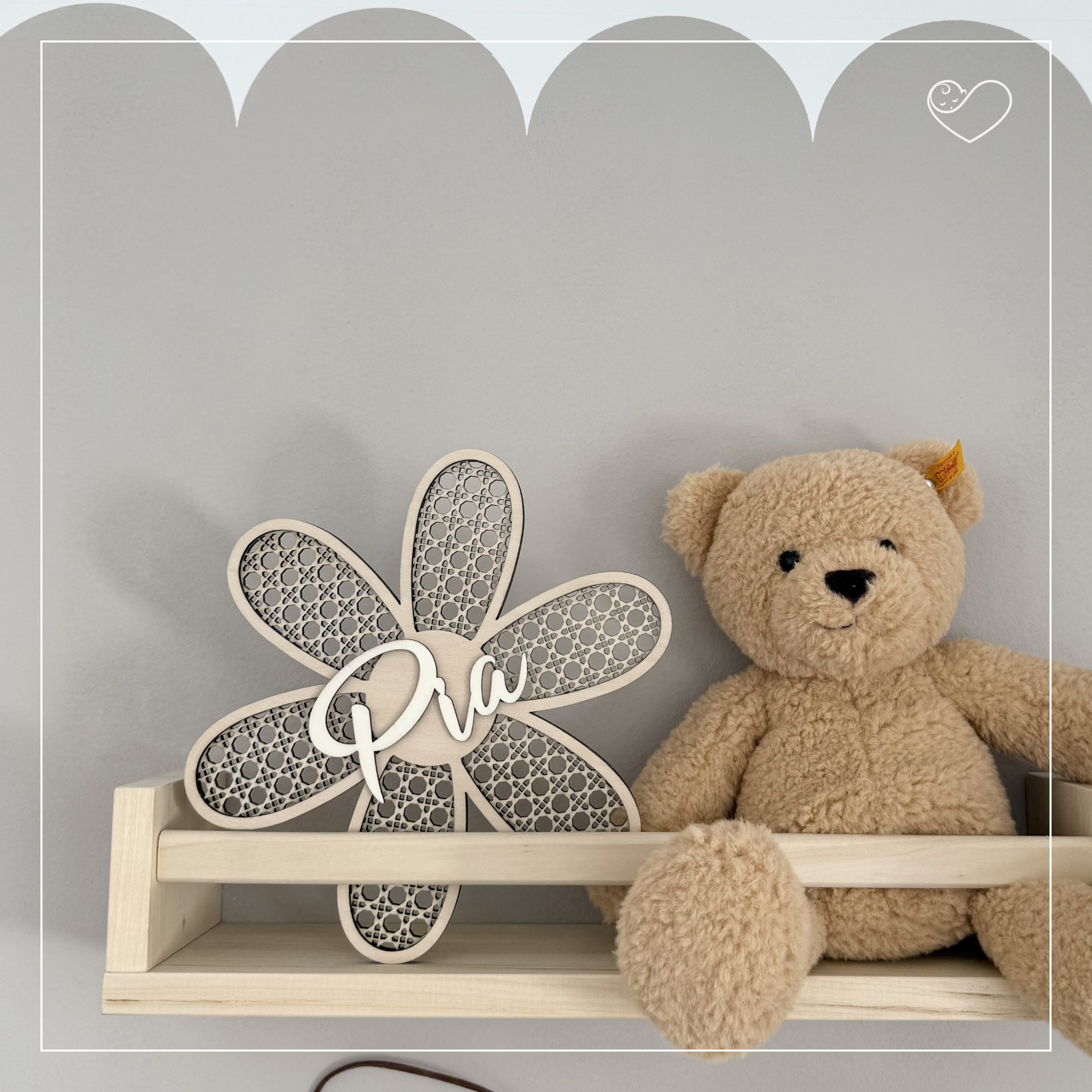 Türschild "Rattan Daisy" Personalisiert