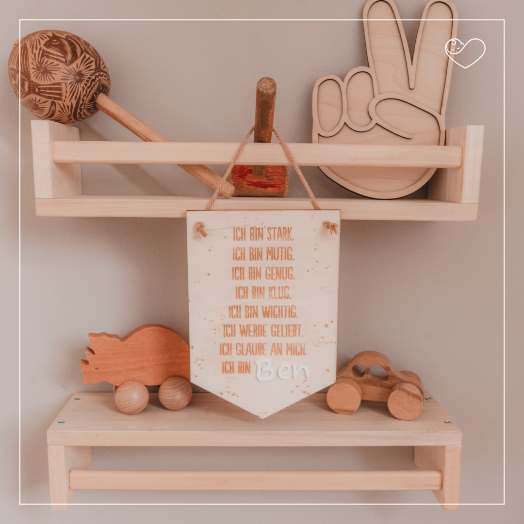 Wandschild "Affirmationen" Personalisiert