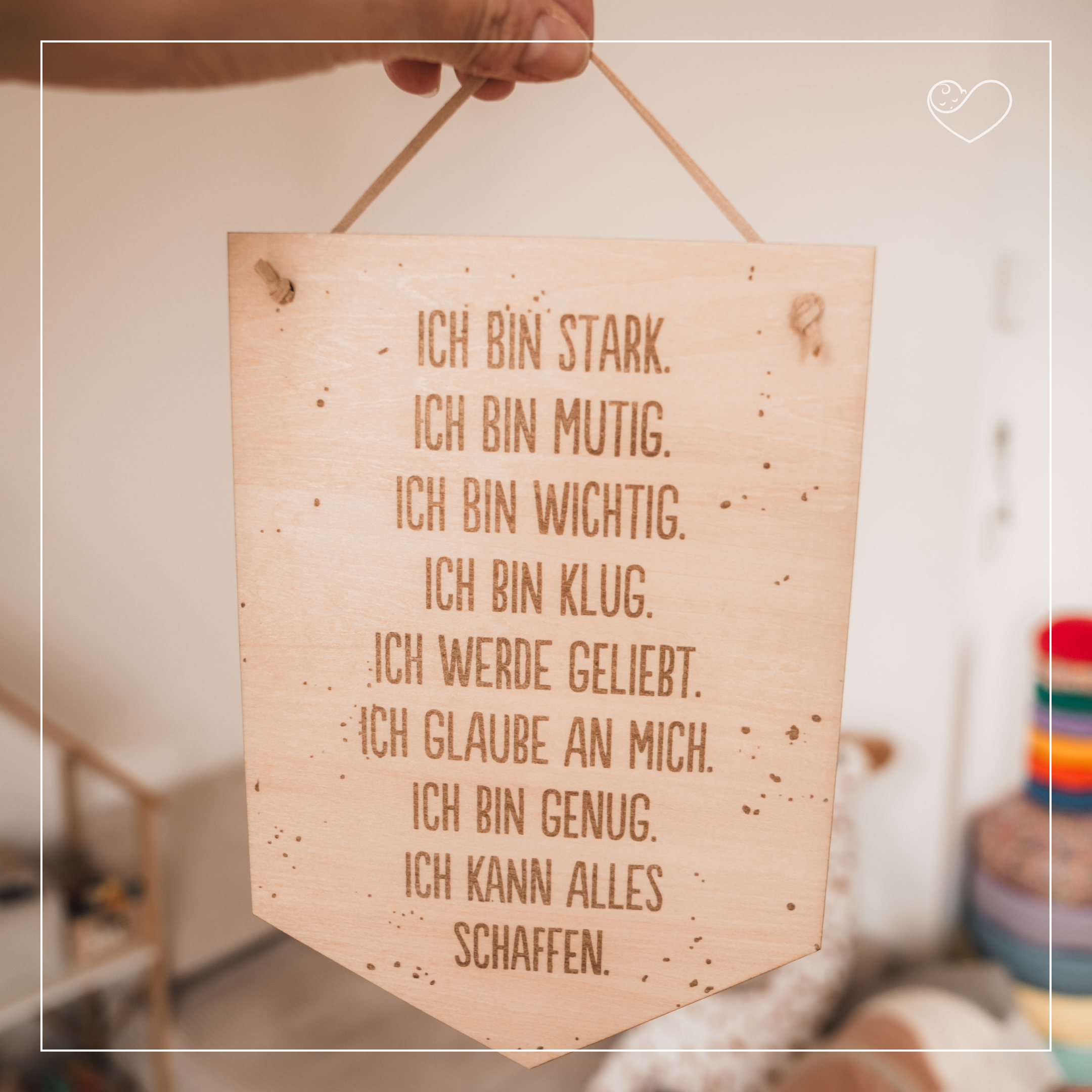 Wandschild "Affirmationen"