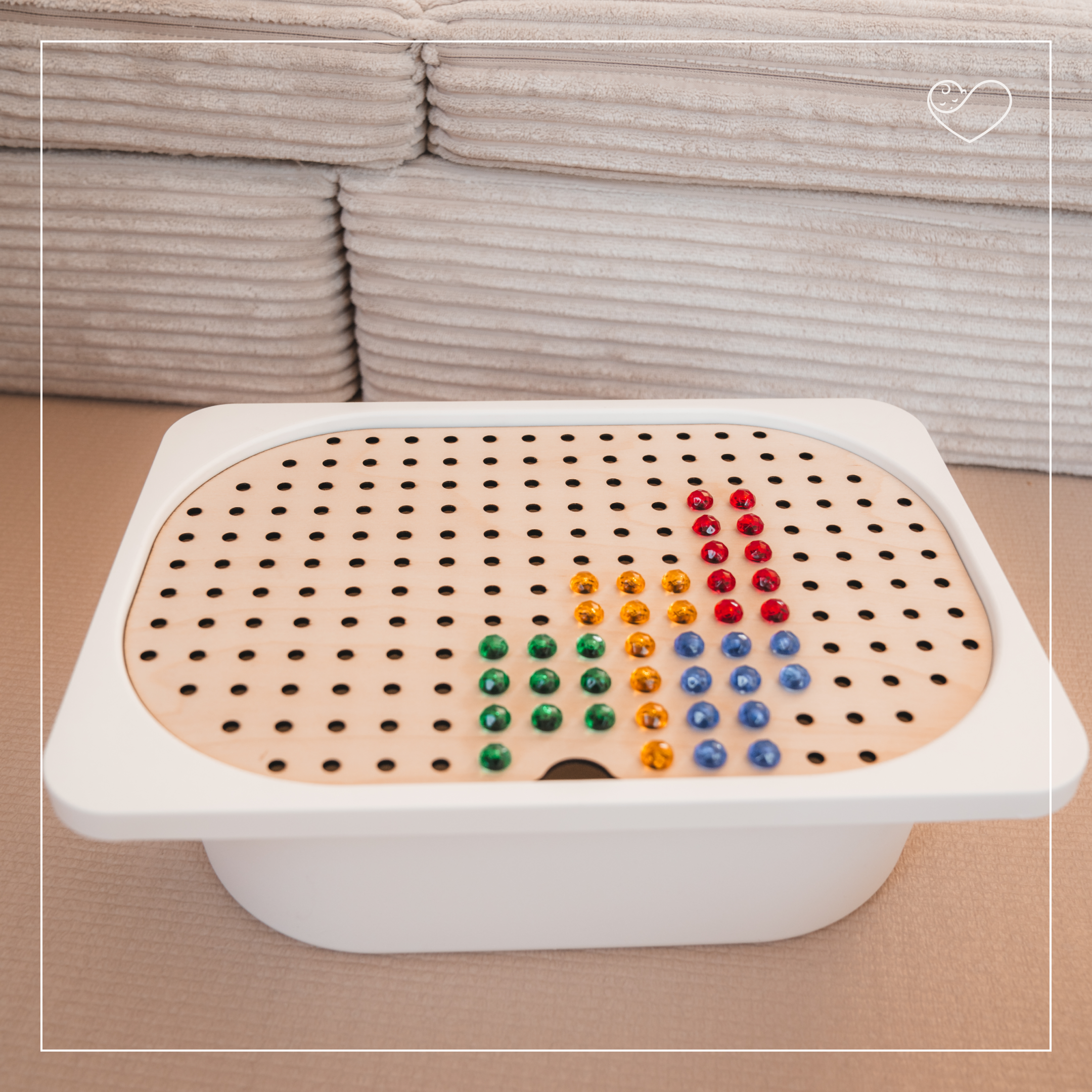 Aktivitätsplatte Trofast "Steckplatte für Mosaikstecker"