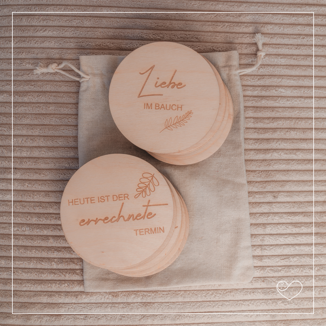 Meilensteinkarten Set "Schwangerschaft"