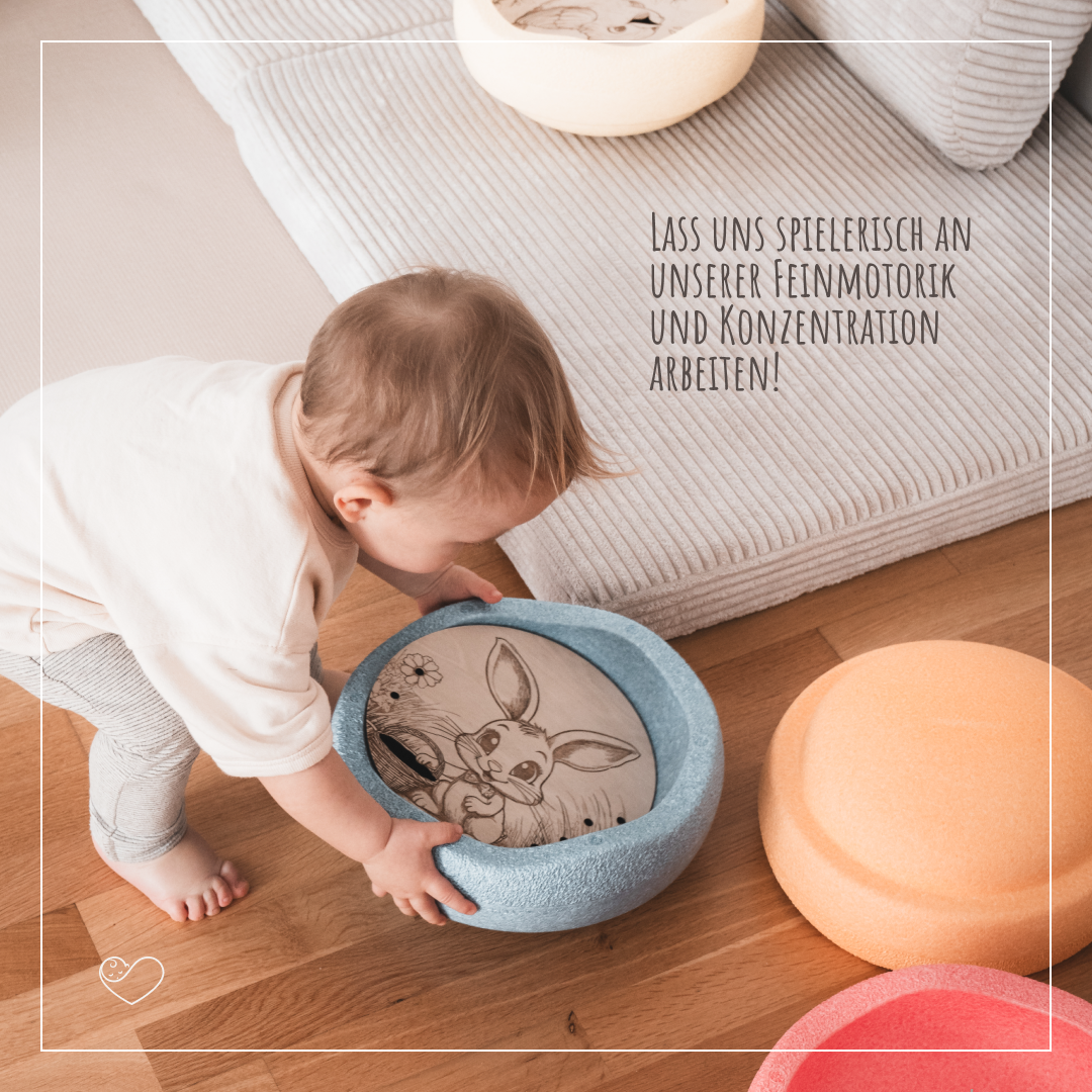 Stapelstein Aktivitätsplatte "Osterhase"