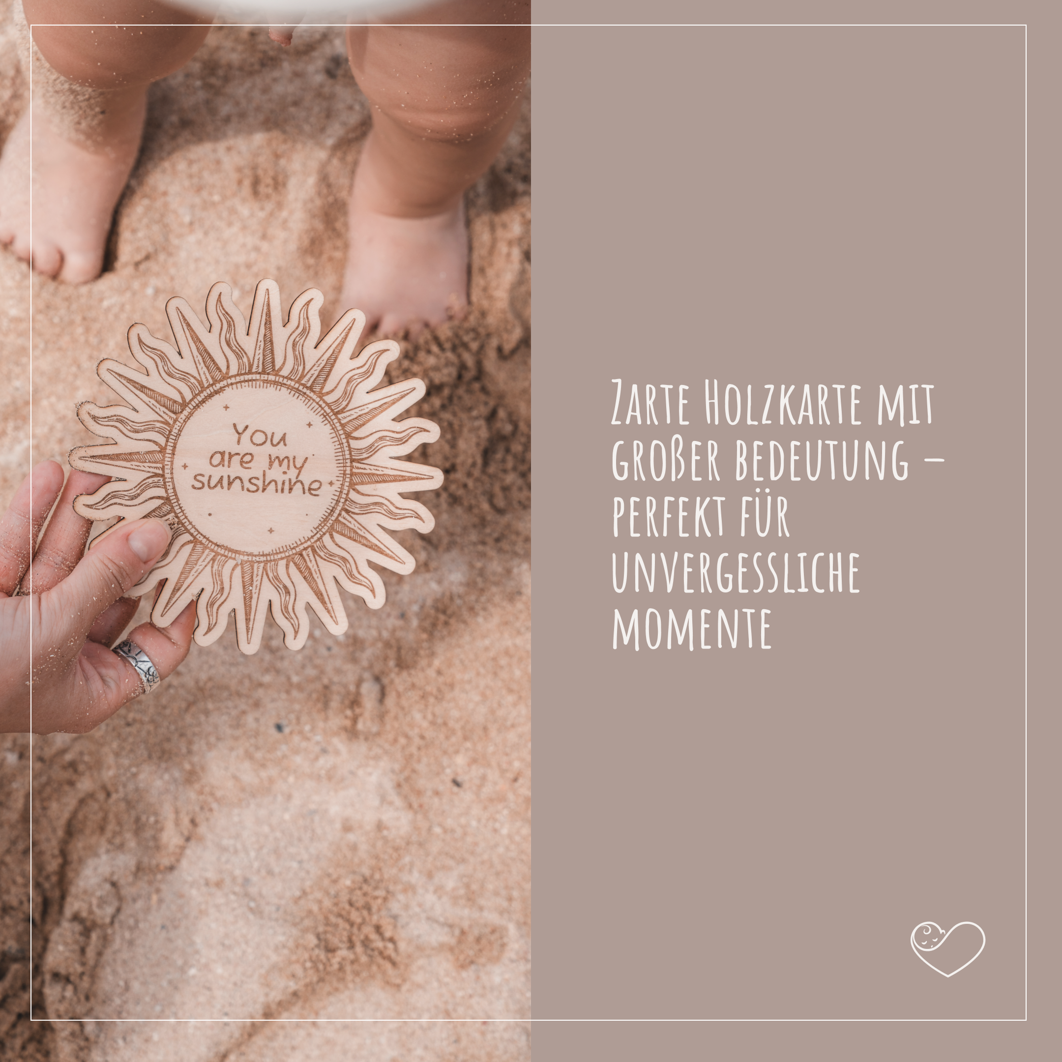 Wilkommensschild zur Geburt Sonne "You&