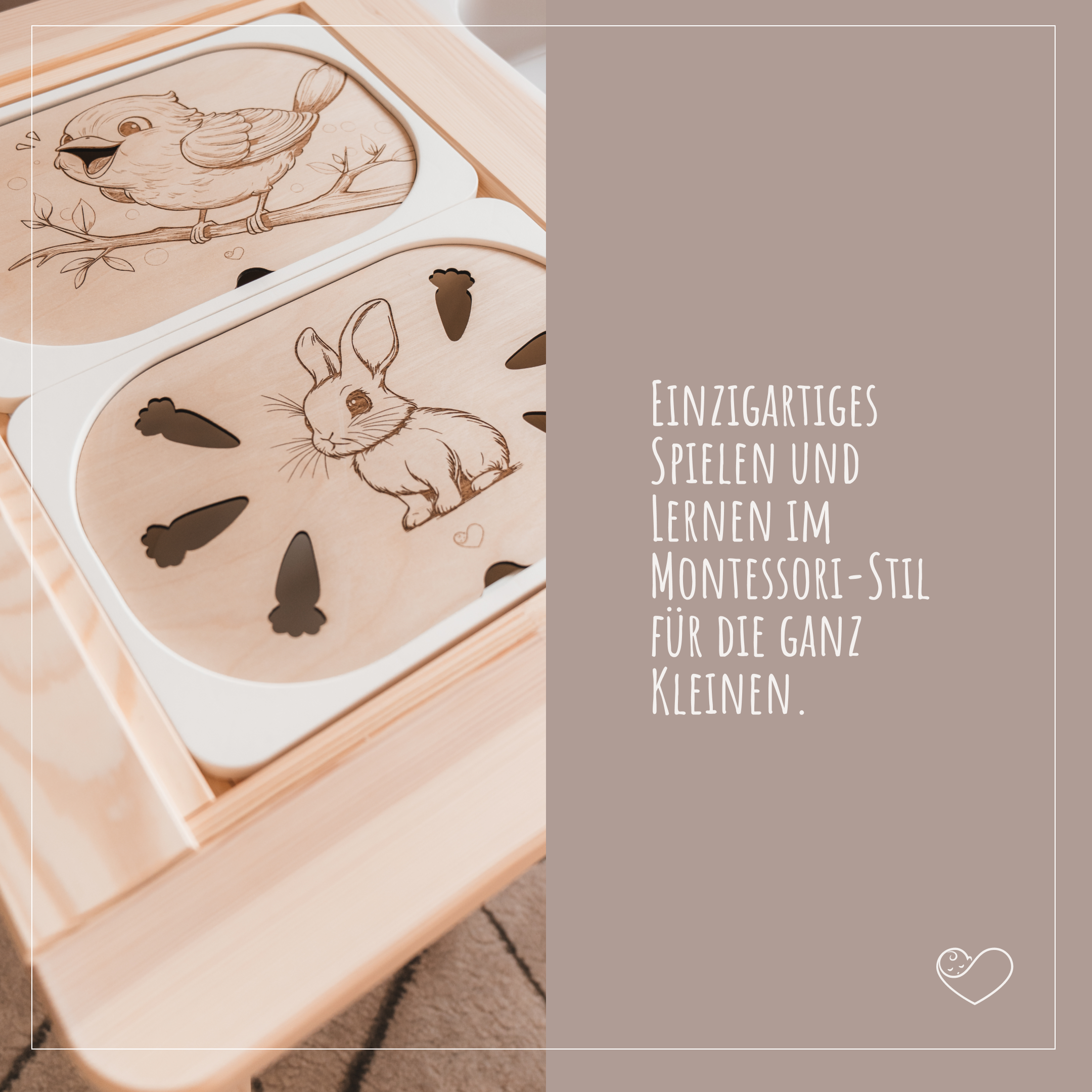 Aktivitätsplatte Trofast "Hase"