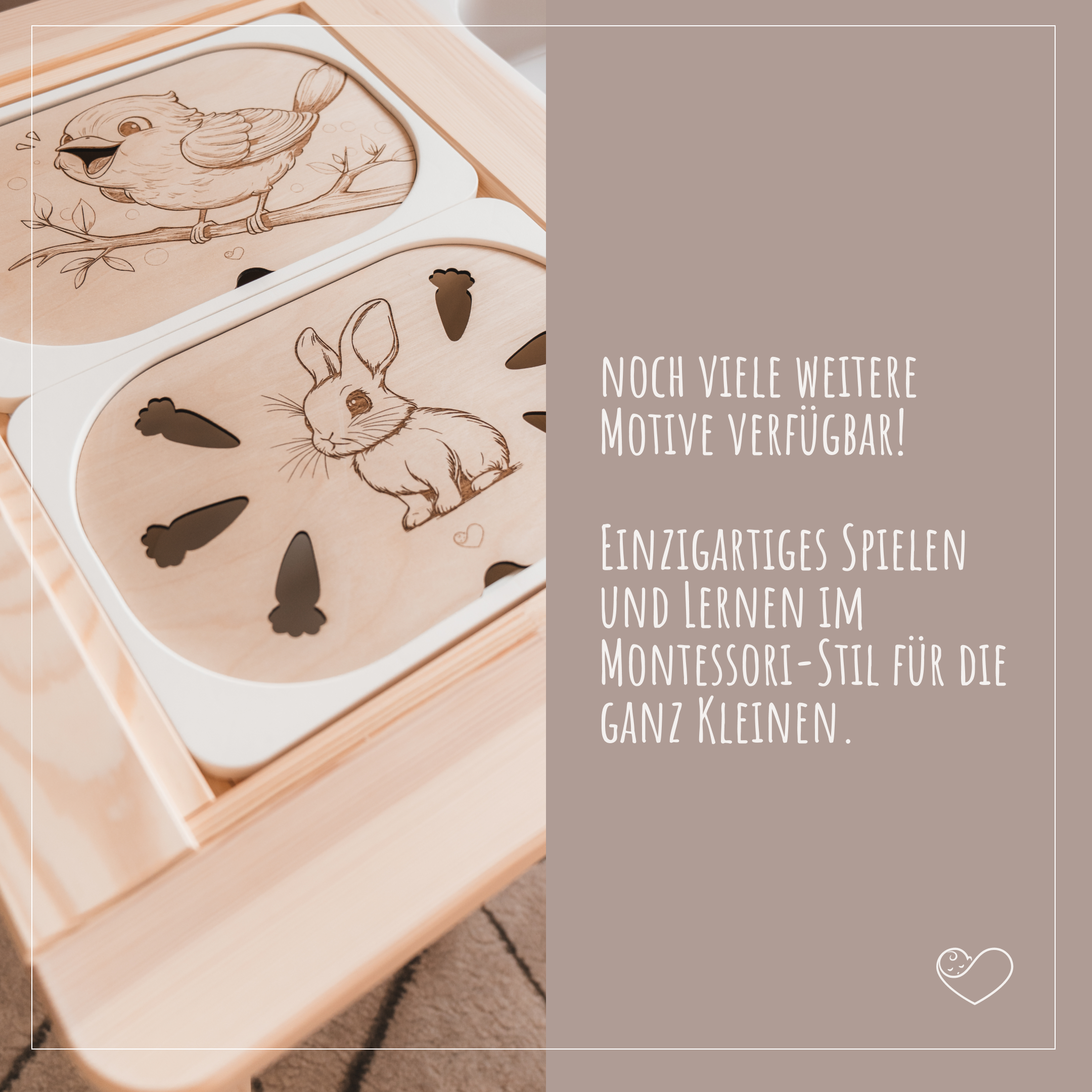 Aktivitätsplatte Trofast klein"Baustein"