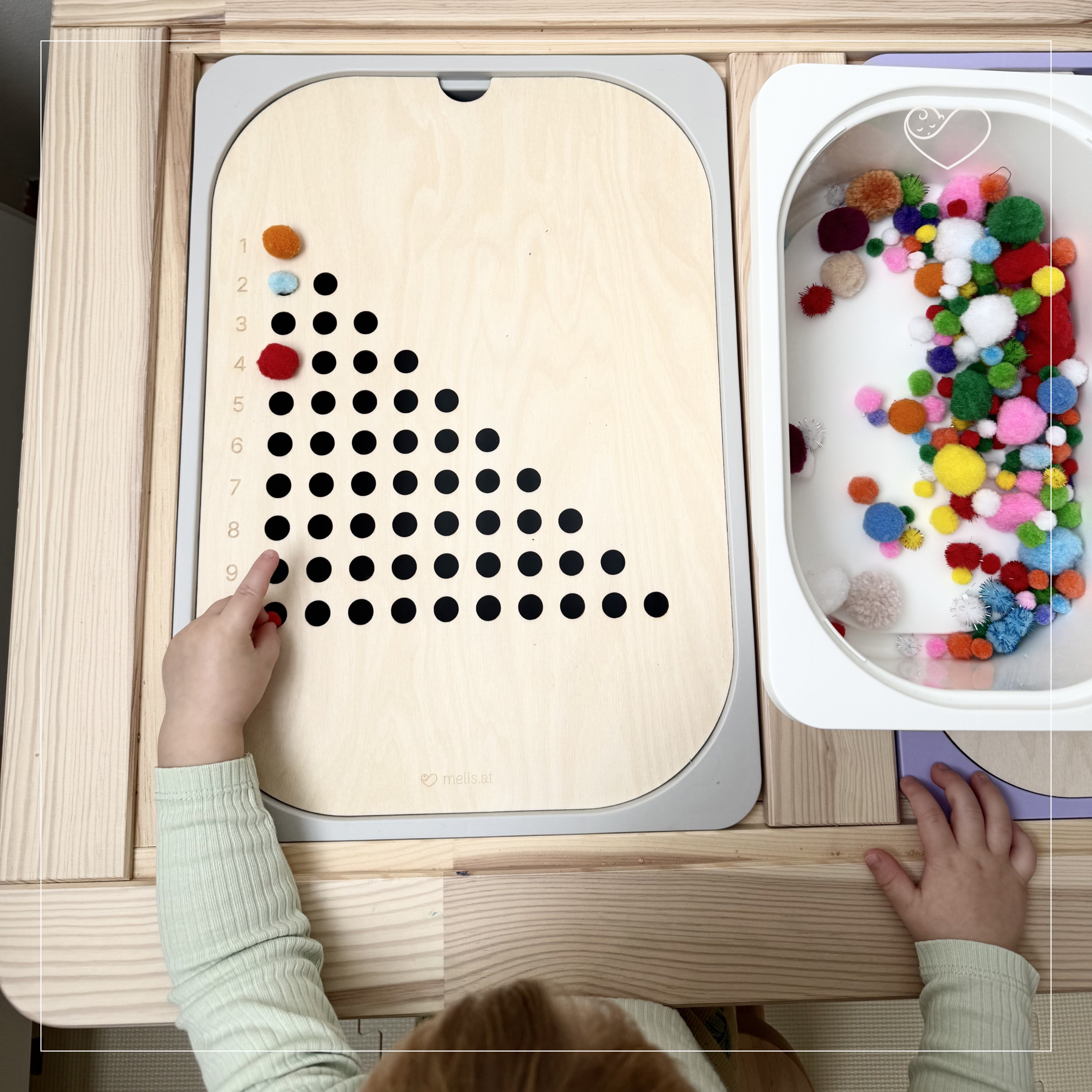 Aktivitätsplatte Trofast "Zählen üben"