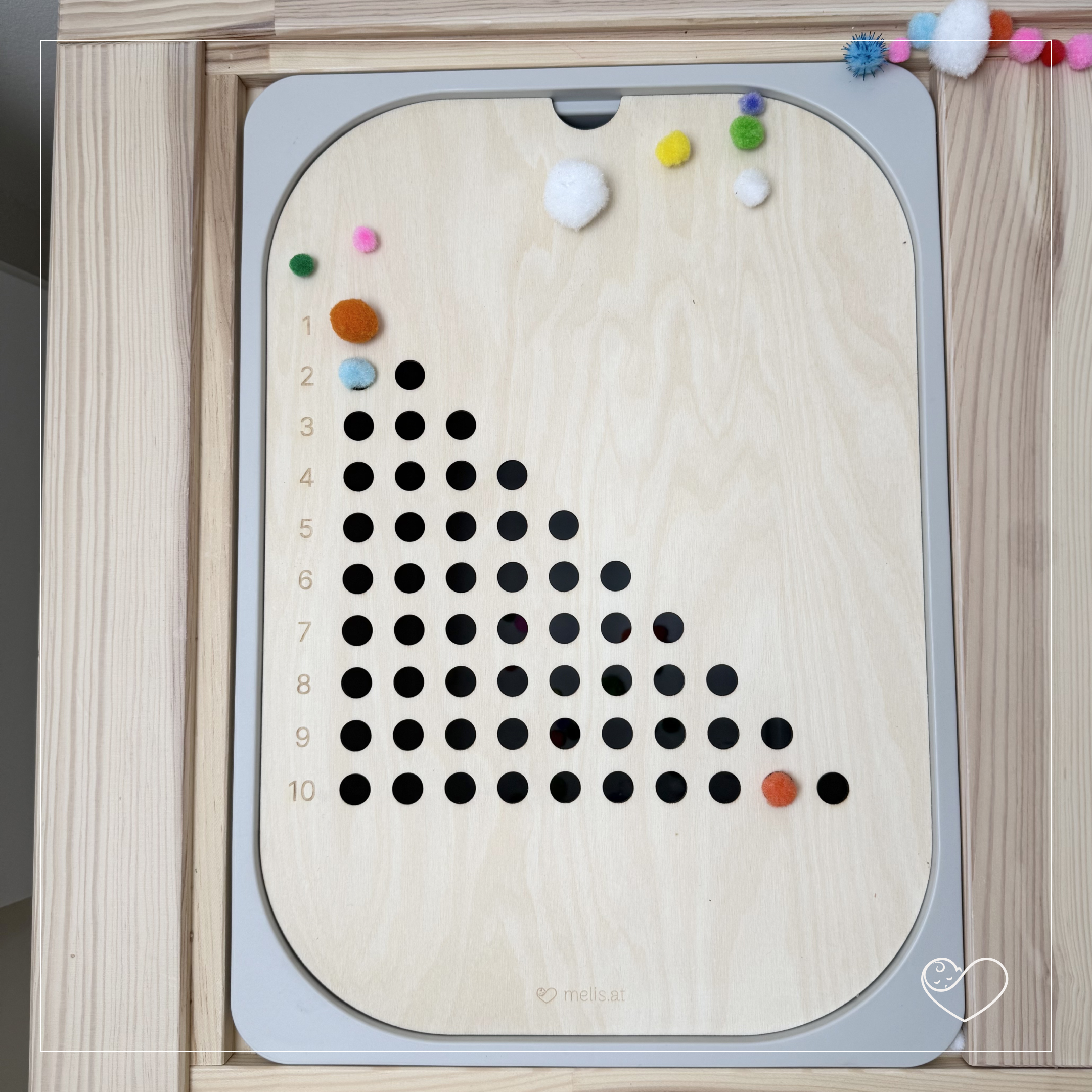 Aktivitätsplatte Trofast "Zählen üben"