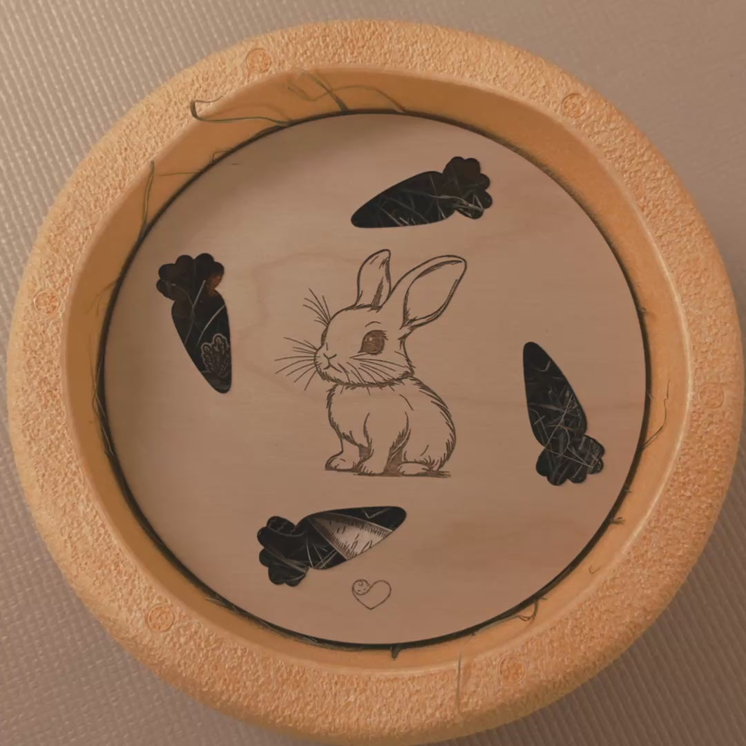 Stapelstein Aktivitätsplatte "Hase"