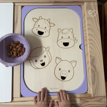 Trofast Einlage "Bauernhoftiere"