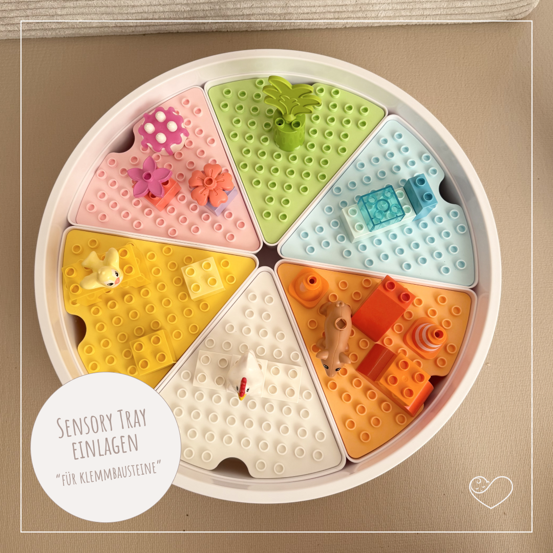 Sensory Tray Einlage "Bausteine"