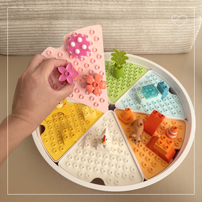 Sensory Tray Einlage "Bausteine"