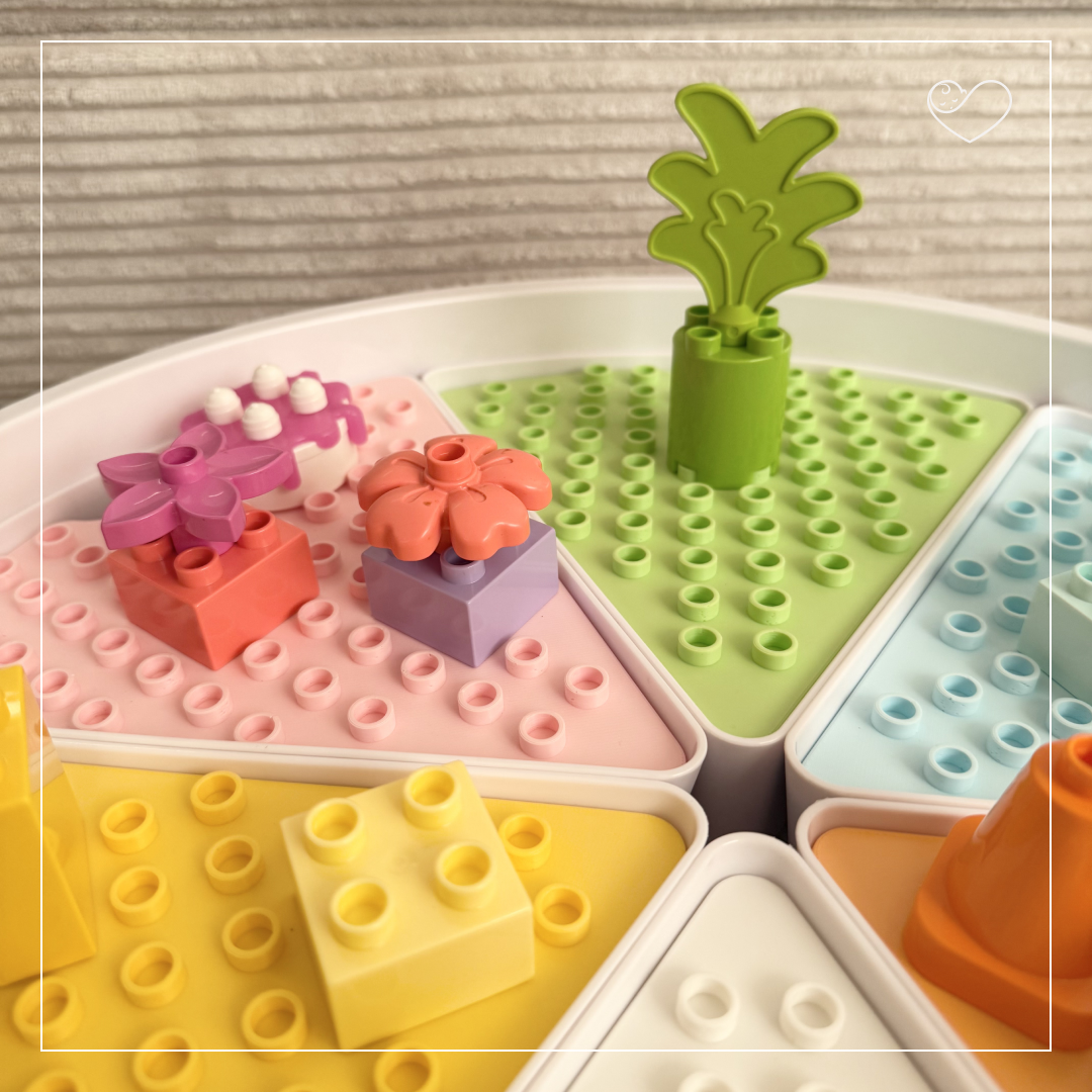 Sensory Tray Einlage "Bausteine"