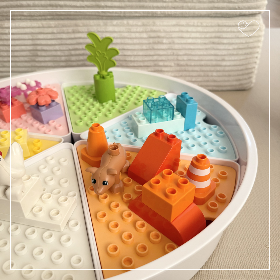 Sensory Tray Einlage "Bausteine"