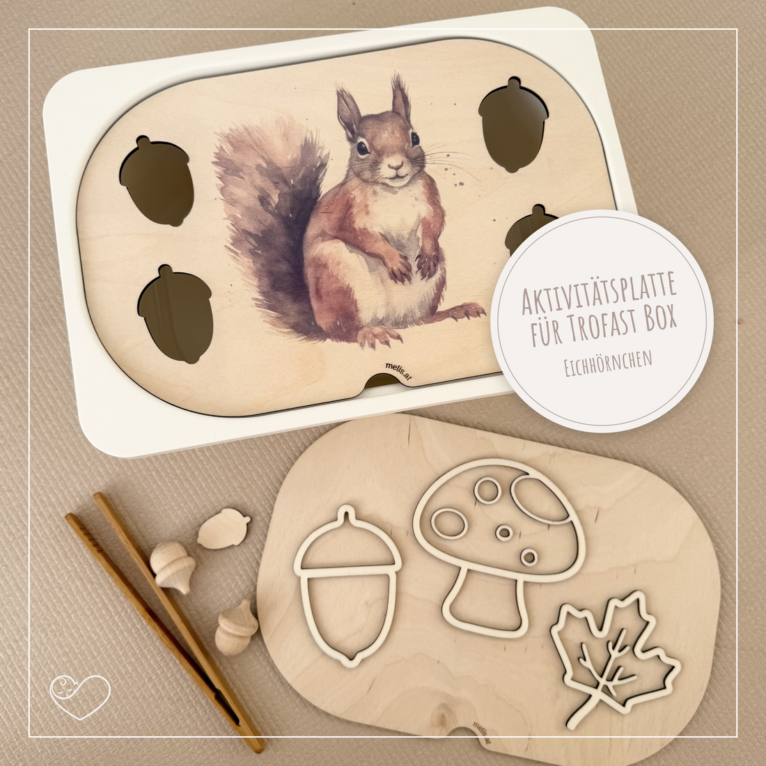 Aktivitätsplatte Trofast &quot;Eichhörnchen&quot;