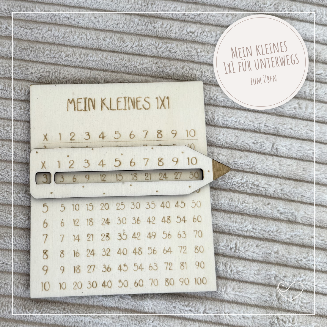 Multiplikationstabelle &quot;Das kleine 1x1&quot;