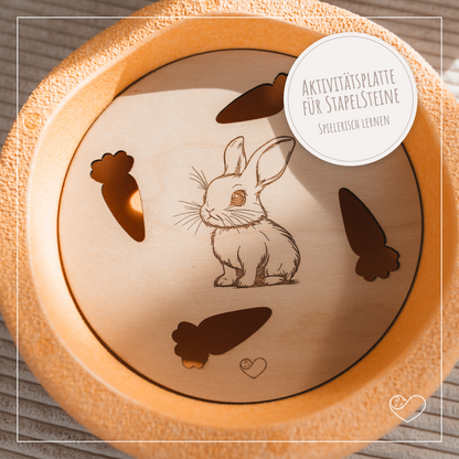 Stapelstein Aktivitätsplatte &quot;Hase&quot;
