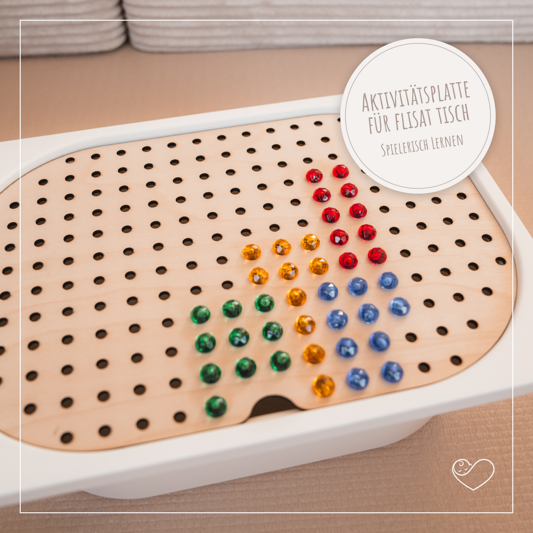 Aktivitätsplatte Trofast &quot;Steckplatte für Mosaikstecker&quot;