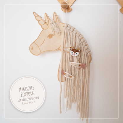 Haarklammer Halterung &quot;Einhorn&quot;