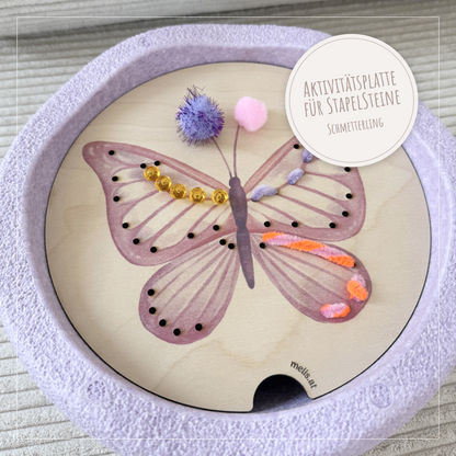 Stapelstein Aktivitätsplatte &quot;Schmetterling&quot;