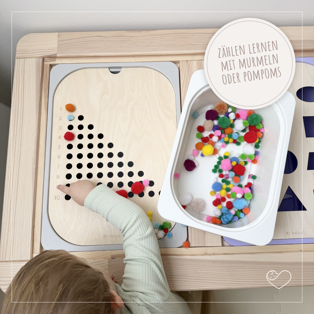 Aktivitätsplatte Trofast "Zählen üben"