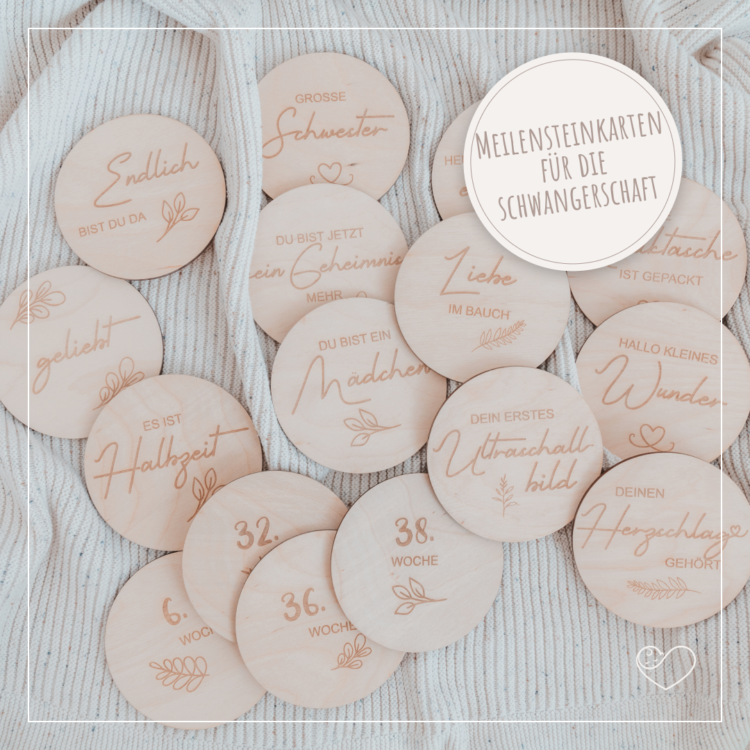 Meilensteinkarten Set &quot;Schwangerschaft&quot;