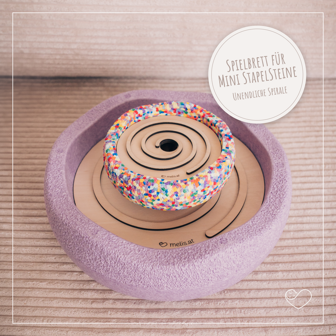 Stapelstein Mini Aktivitätsplatte &quot;Spirale&quot;