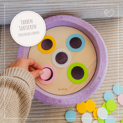 Stapelstein Aktivitätsplatte &quot;Farben sortieren&quot;