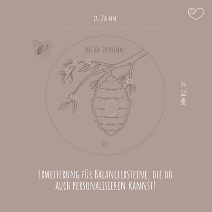 Stapelstein Aktivitätsplatte &quot;Bienenstock&quot;