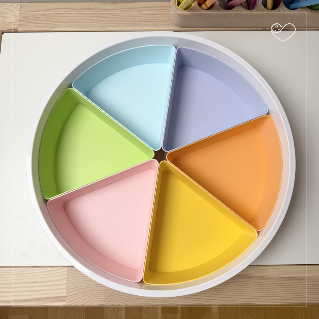 Sensory Tray Sortiereinlage "Bunte Schalen"