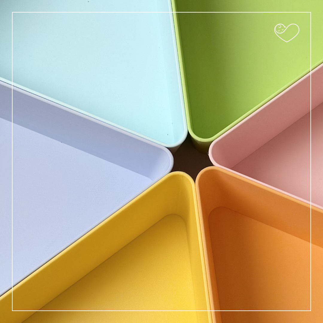 Sensory Tray Sortiereinlage "Bunte Schalen"